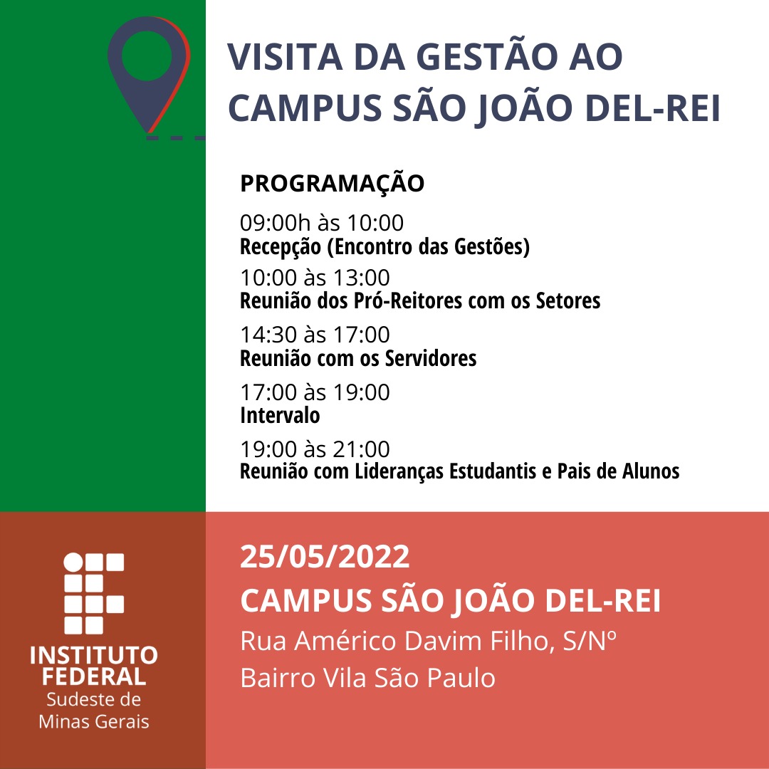 Confira programação da visita do reitor
