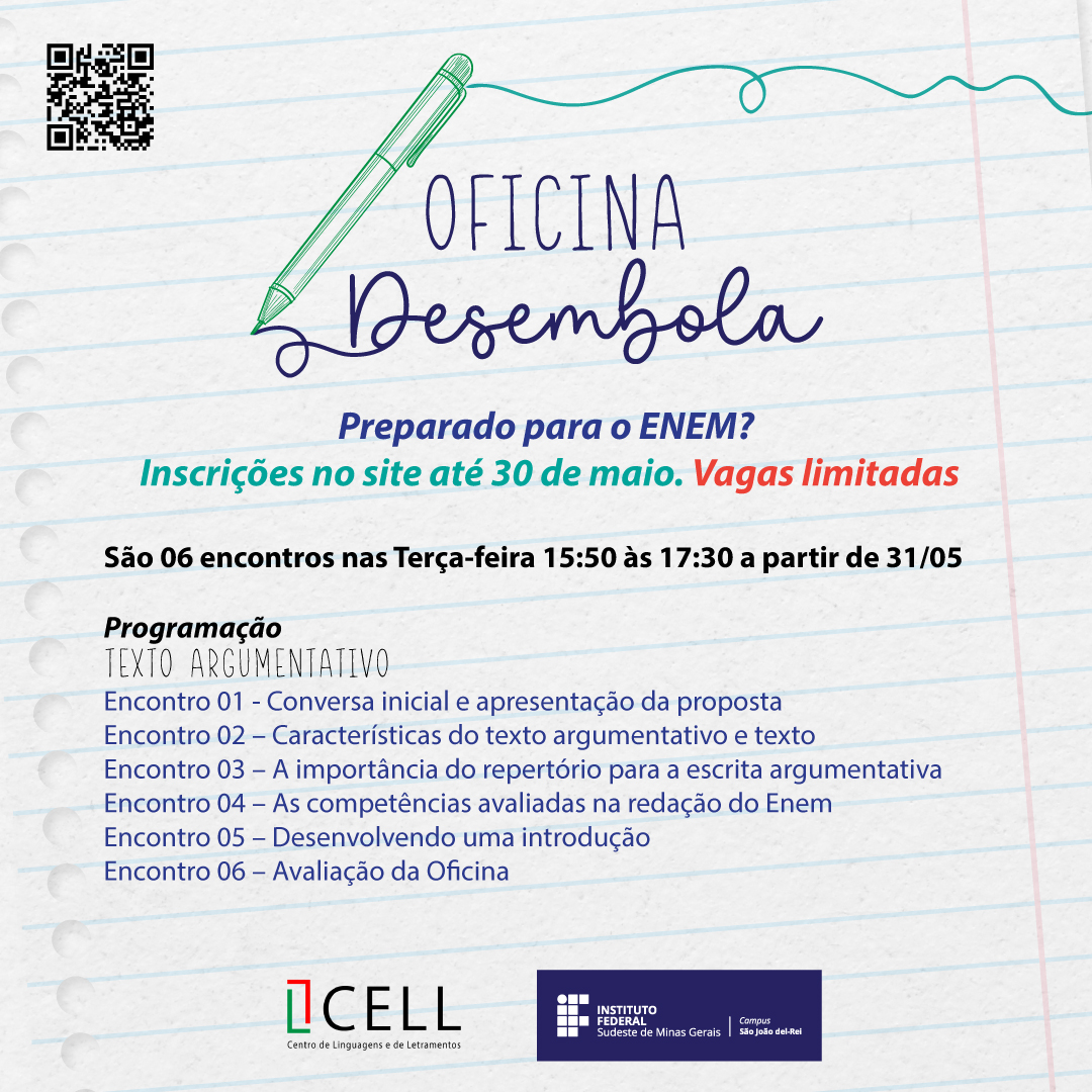 Oficina Desembola de redação no ENEM