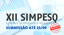 PESQUISA PRORROGA PRAZO DE SUBMISSÃO DE TRABALHOS DO XII SIMPESQ