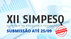 PESQUISA PRORROGA PRAZO DE SUBMISSÃO DE TRABALHOS DO XII SIMPESQ