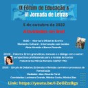Programação do Fórum de Educação atualizada