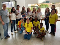 Entrega de doações na ONG Nova Geração Brasil