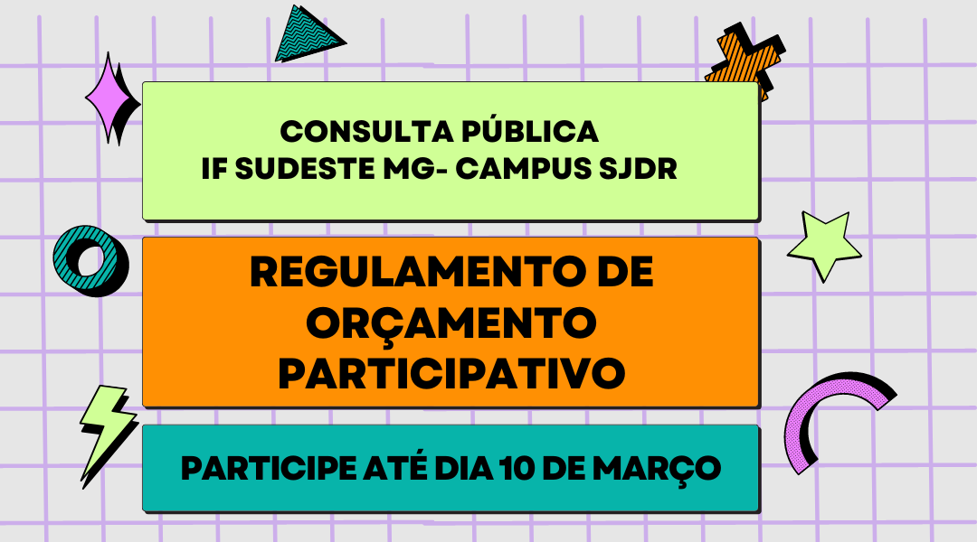 Campus São João del-Rei lança consulta pública para a comunidade