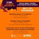 Confira a Programação do VI ERAS dia a dia