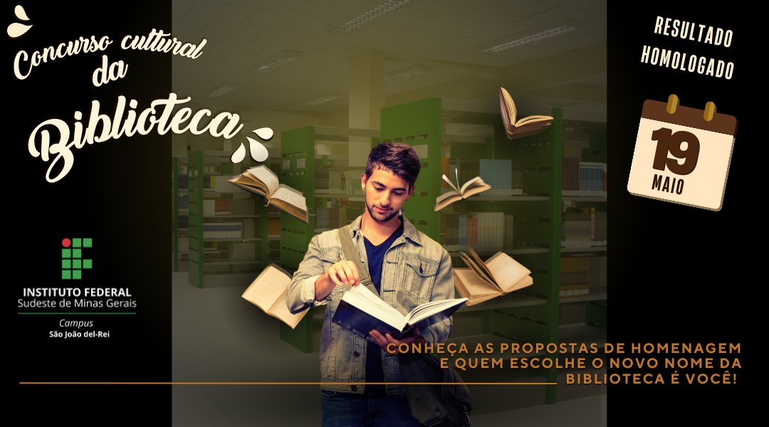 BIBLIOTECA DIVULGA RESULTADO HOMOLOGADO PARA ESCOLHA DE NOVO NOME