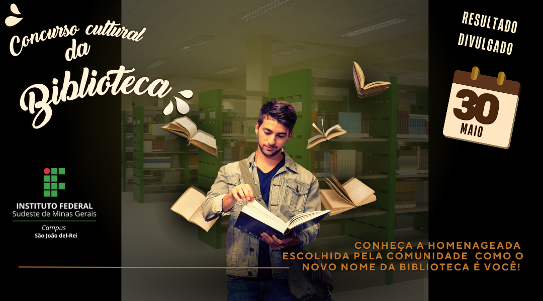 BIBLIOTECA DIVULGA RESULTADO DA VOTAÇÃO ESCOLHA DE NOVO NOME DA BIBLIOTECA