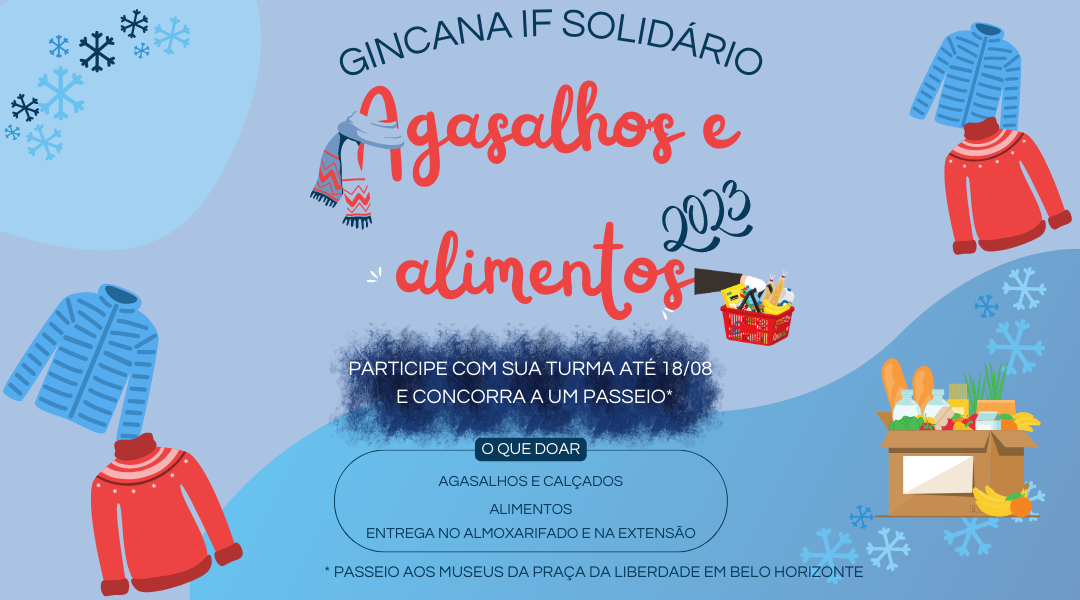 CAMPUS SJDR PRORROGA PRAZO DE GINCANA DAS TURMAS PARA O IF SOLIDÁRIO