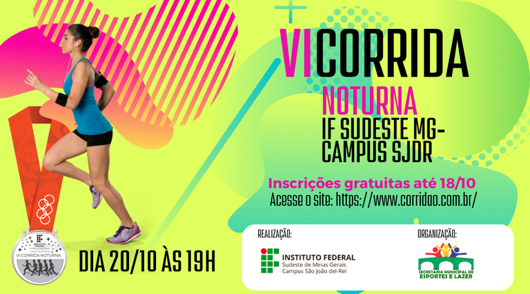 Entre as atividades, será realizada a VI Corrida Noturna no dia 20