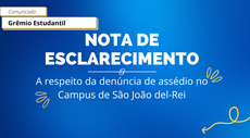 NOTA DE ESCLARECIMENTO DO GRÊMIO ESTUDANTIL A RESPEITO DE DENÚNCIA DE ASSÉDIO