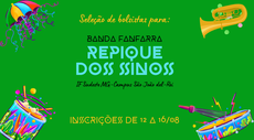 CAD ABRE SELEÇÃO DE BOLSISTAS PARA PARTICIPAÇÃO NA FANFARRA DO CAMPUS SJDR