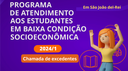 CAD DIVULGA CHAMADA DO PROGRAMA DE ASSISTÊNCIA ESTUDANTIL