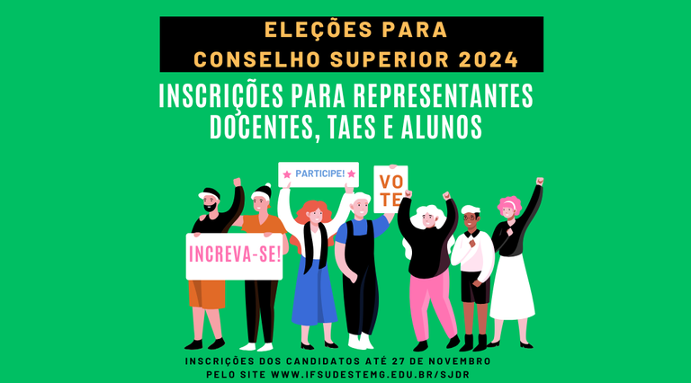 CAMPUS SÃO JOÃO DEL-REI LANÇA EDITAL ELEITORAL PARA REPRESENTANTES DO CONSELHO SUPERIOR 2024