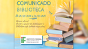 COMUNICADO BIBLIOTECA: ALTERAÇÕES NO FUNCIONAMENTO