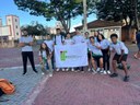 Alunos do Campus marcando presenca no JEM