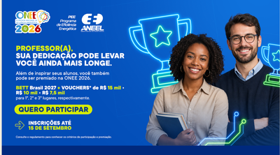 Olimpíada Nacional de Eficiência Energética 2026 está com inscrições abertas